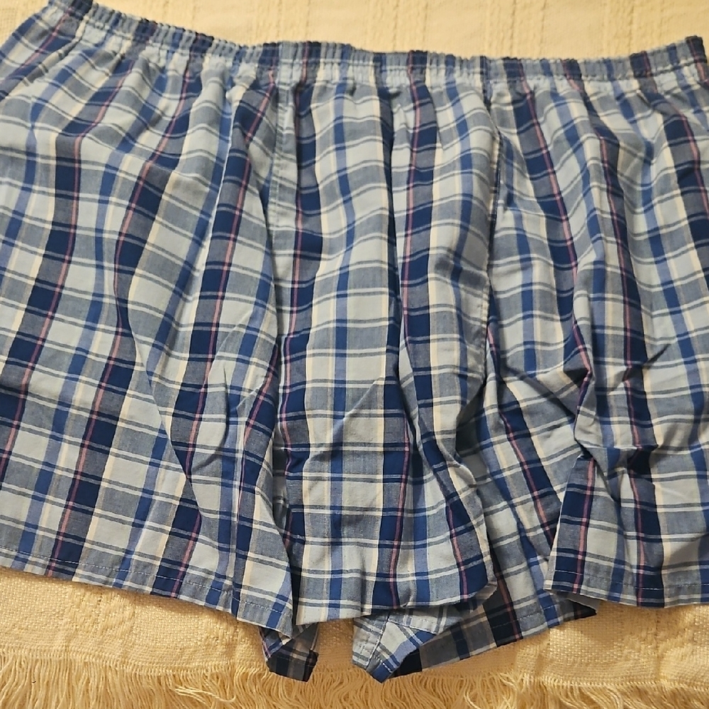 Jockey Men's Plaid and Striped Boxer Underwear - Blue, Gray, Beige - Picture 7 of 11